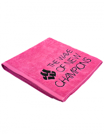 Махровое полотенце хлопок для бассейна и пляжа WAVE розовый размер 70*140см (10019513)